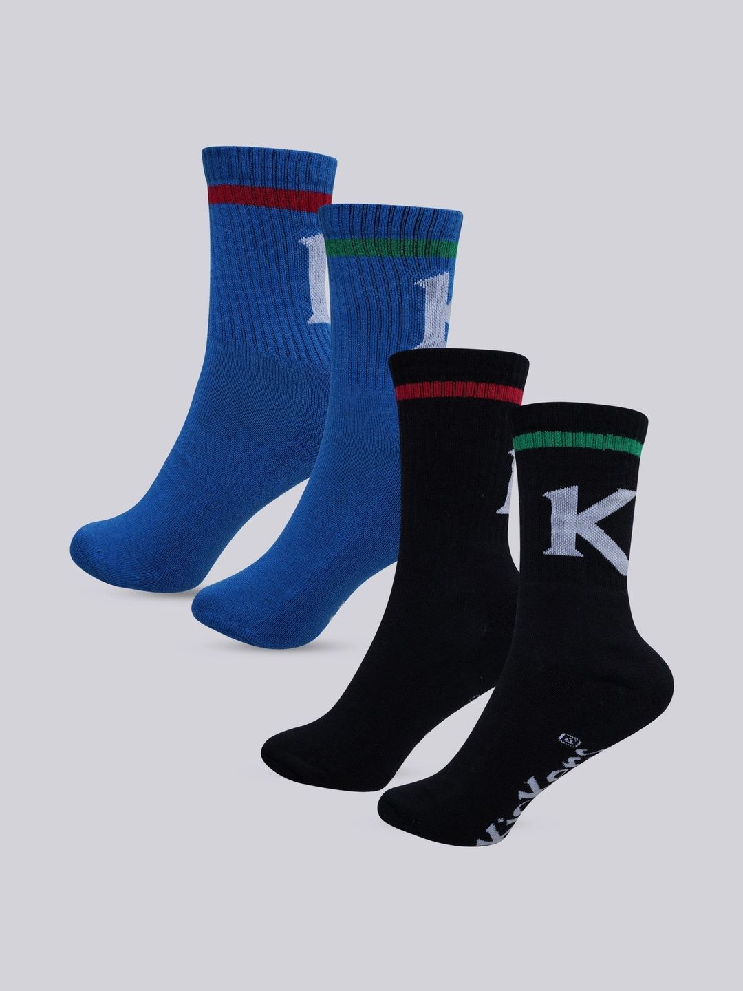 Kickers Men Microfiber Patterned Calf Length Socks