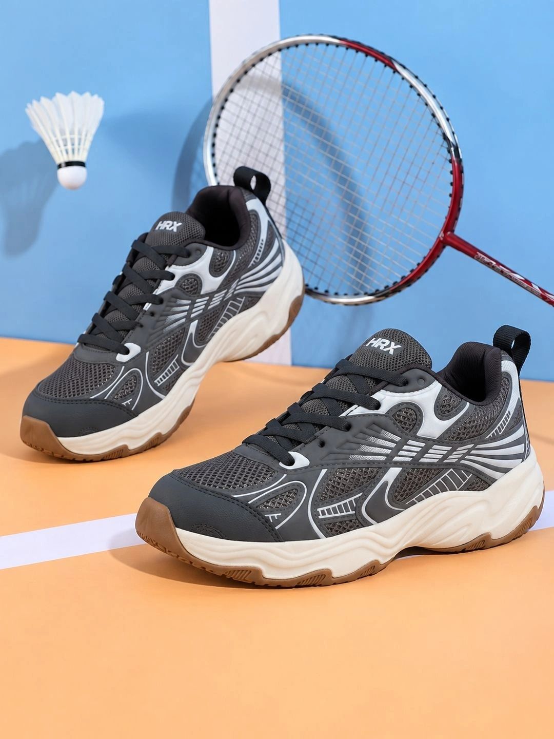 HRX by Hrithik Roshan Men Mesh Badminton Non-Marking Shoes