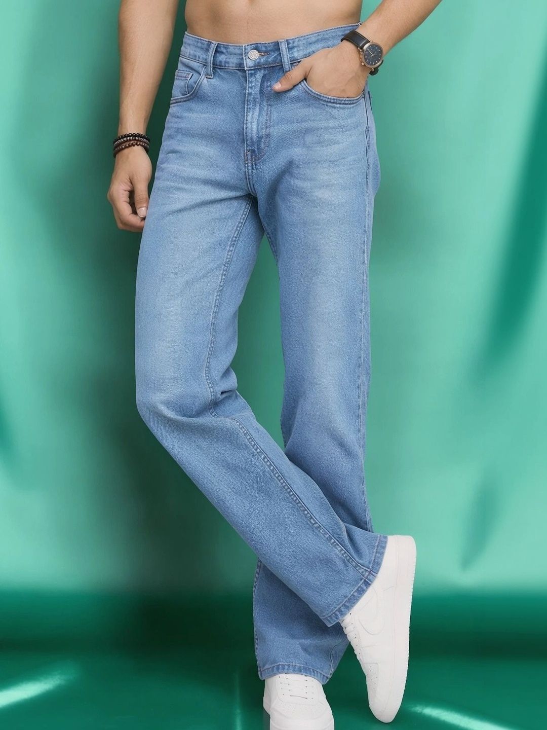 Roadster Men Jean Straight Fit Mid-Rise Stretchable Jeans