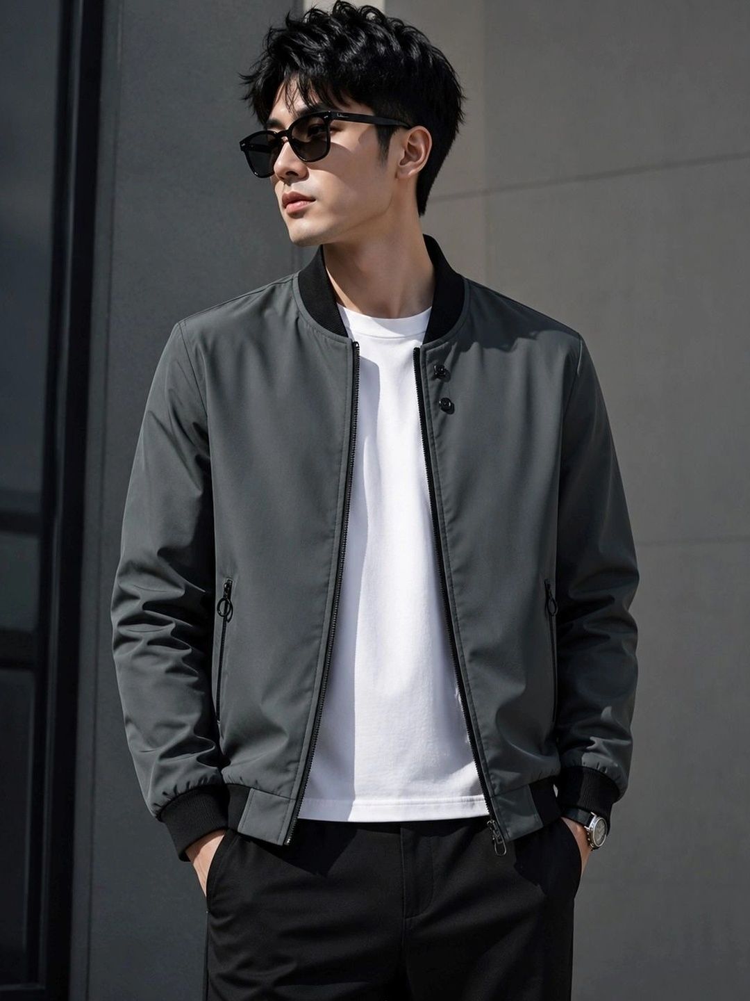 TAZO Men Lightweight Bomber Jacket