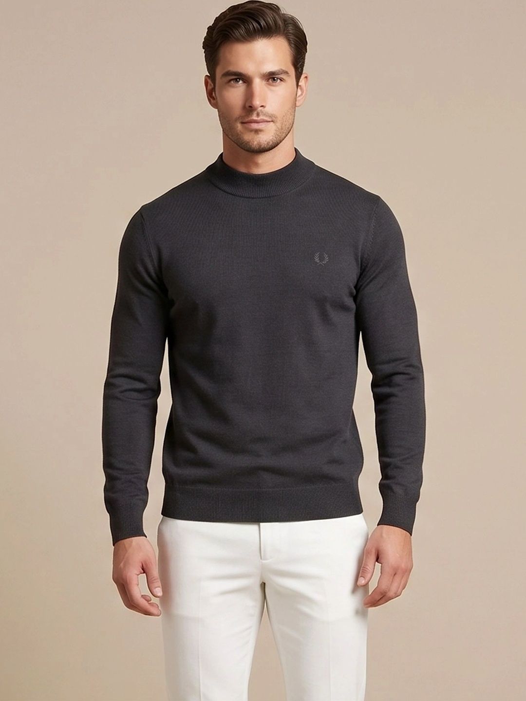 Roadster Men High-Neck Pullover