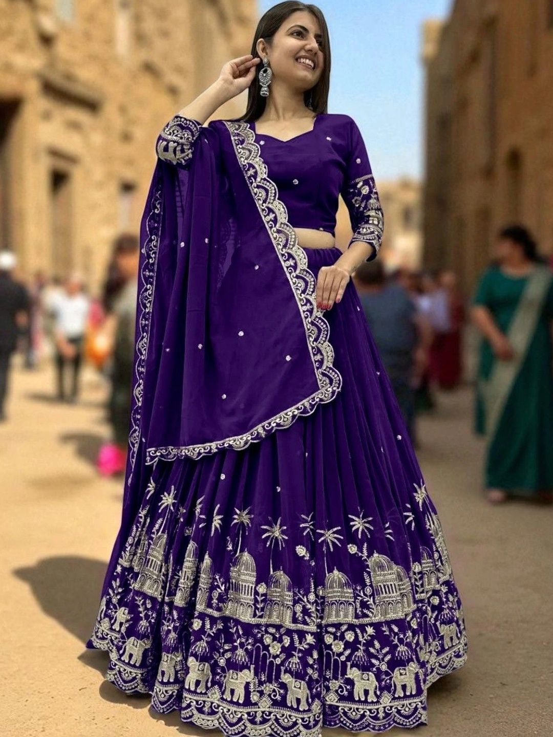 Gk Trendz Womens Lehenga choli