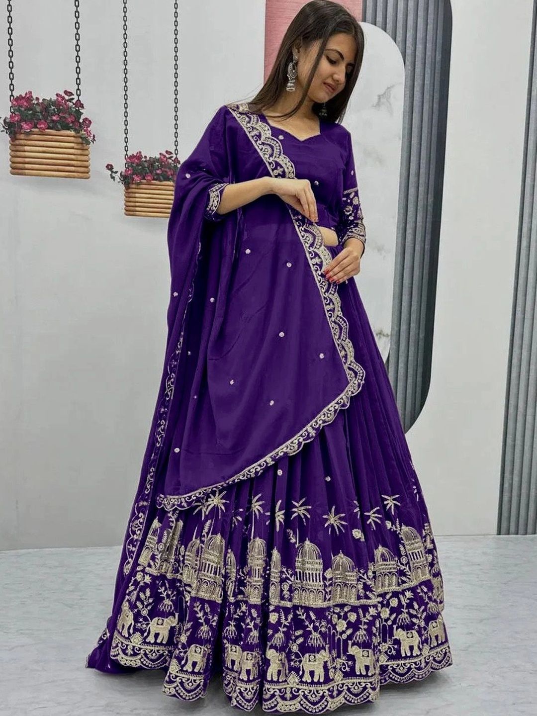 Gk Trendz Womens Lehenga choli