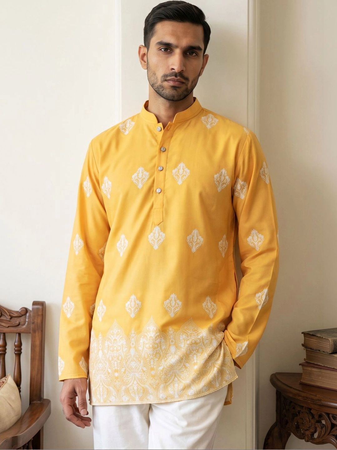 Jompers Men Ethnic Motifs Printed Kurta