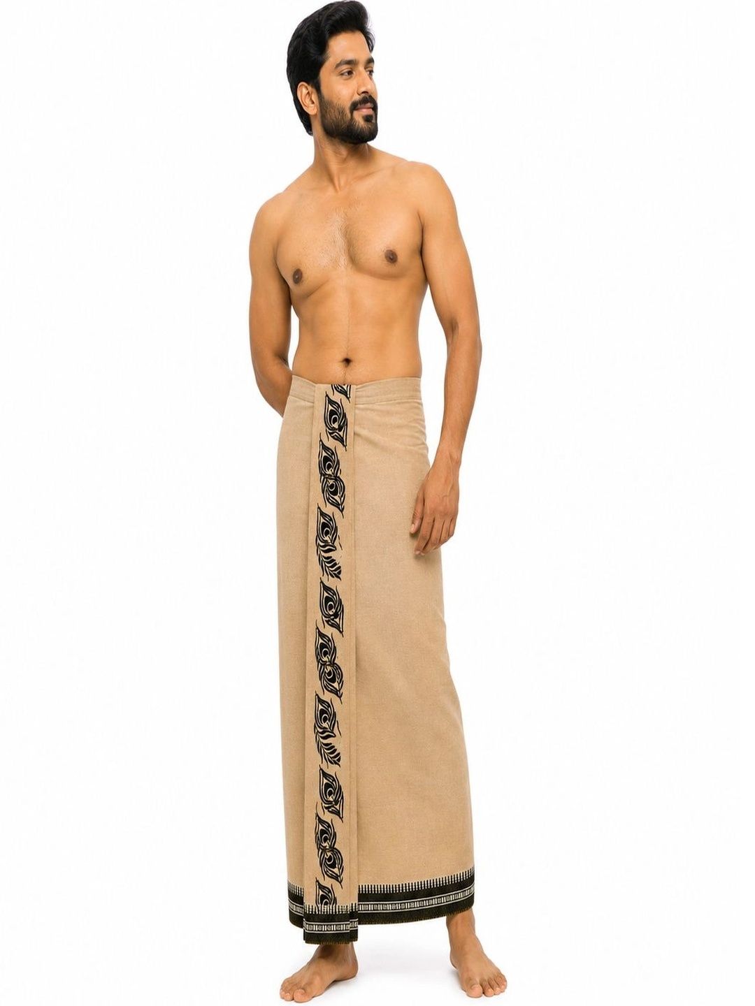 Classic Pro Men Printed Cotton Dhoti Dhotis