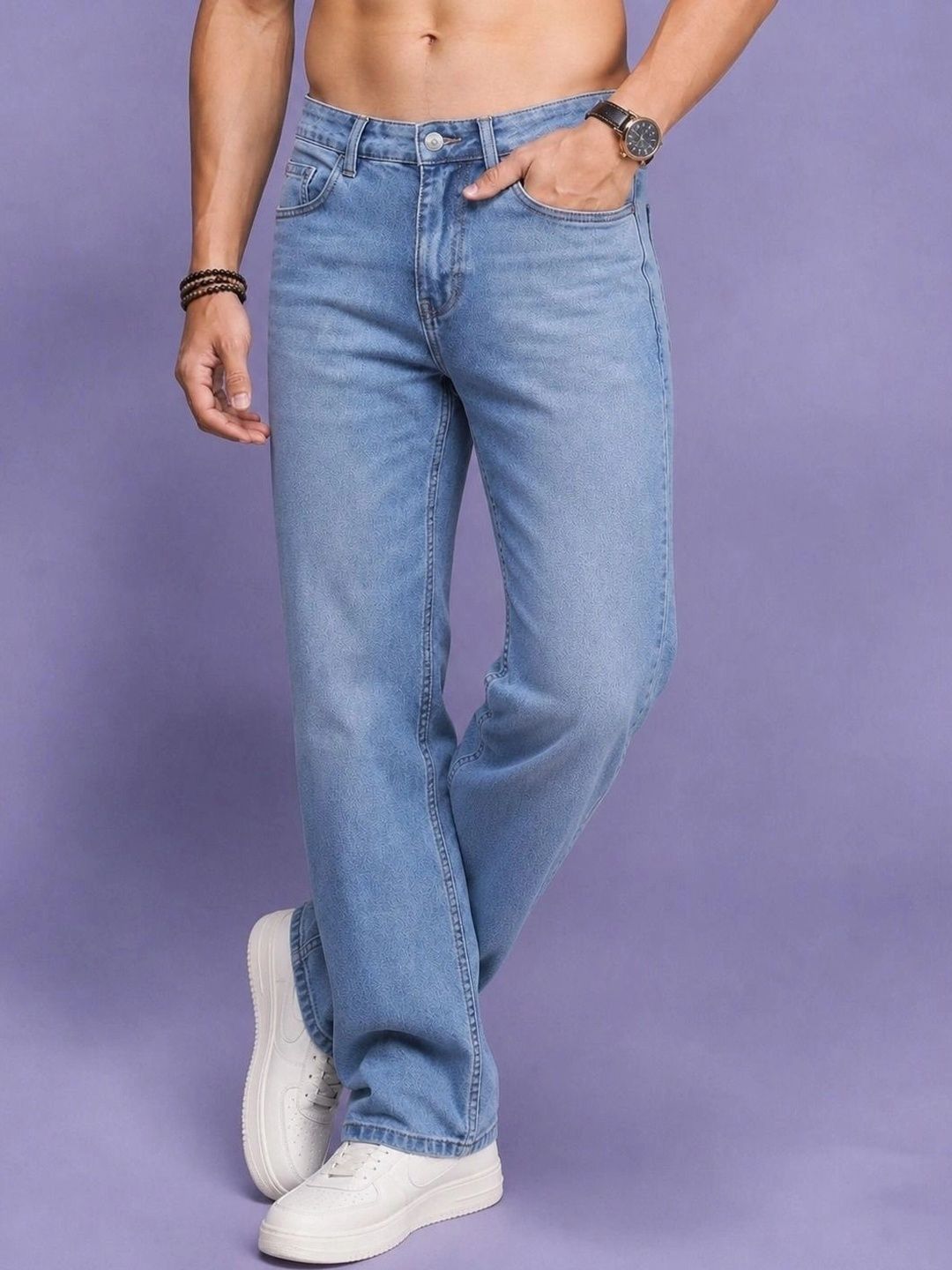 Roadster Men Jean Straight Fit Mid-Rise Stretchable Jeans