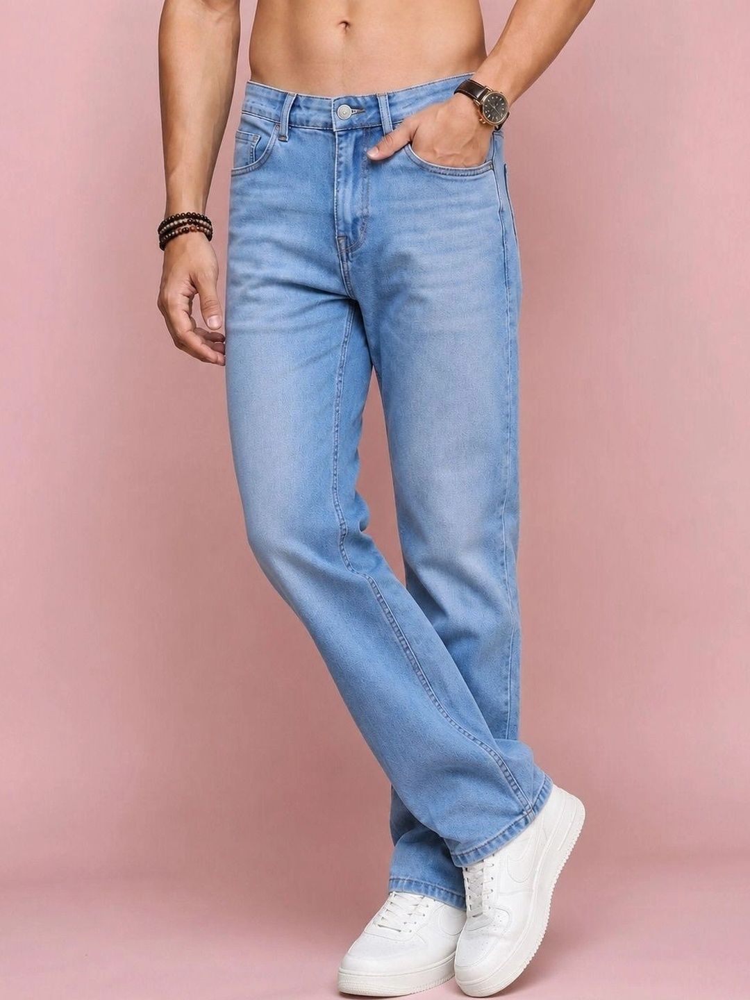 Roadster Men Jean Straight Fit Mid-Rise Stretchable Jeans