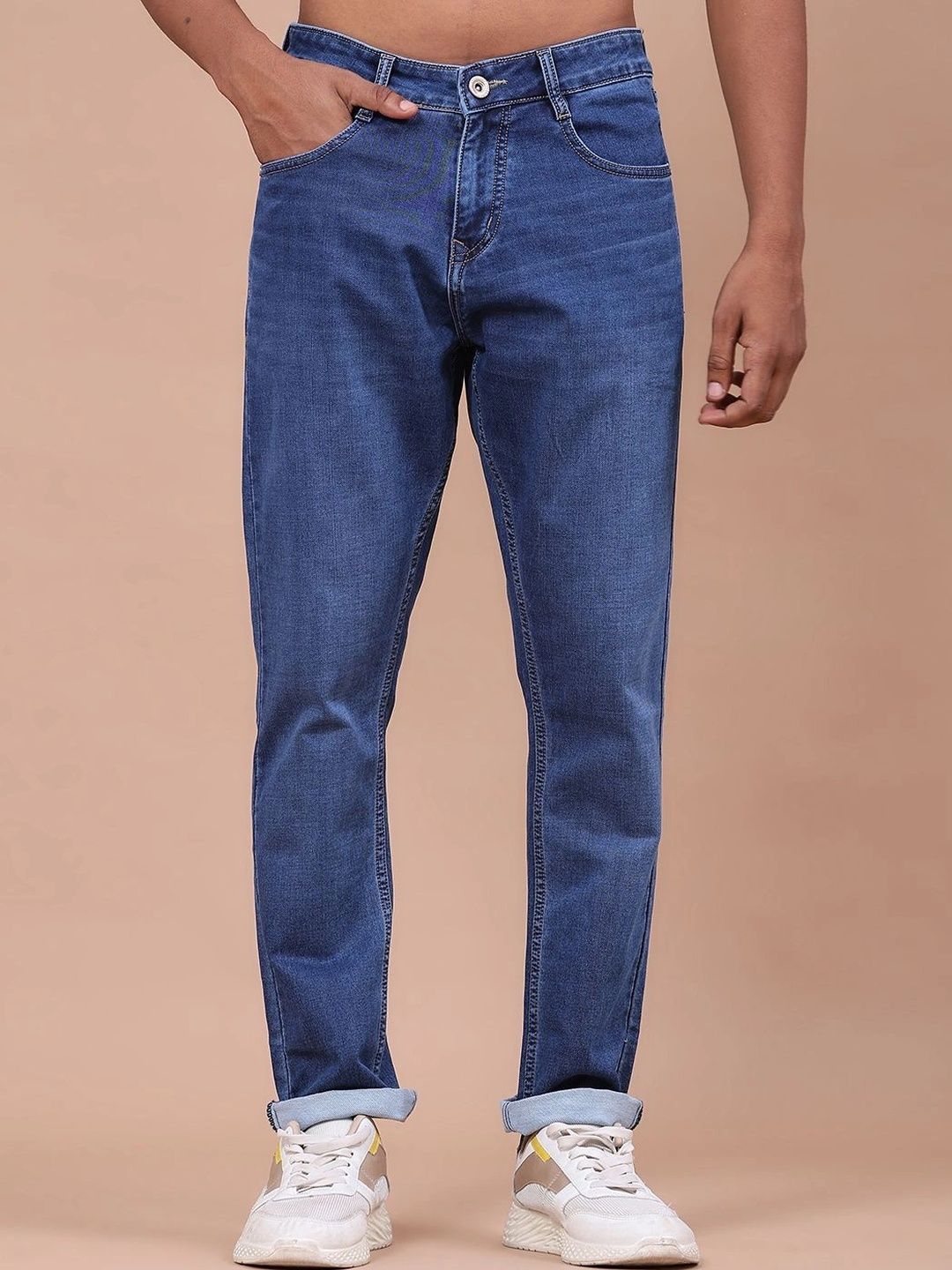 V-Mart Men Cotton Regular Fit Mid-Rise Jeans