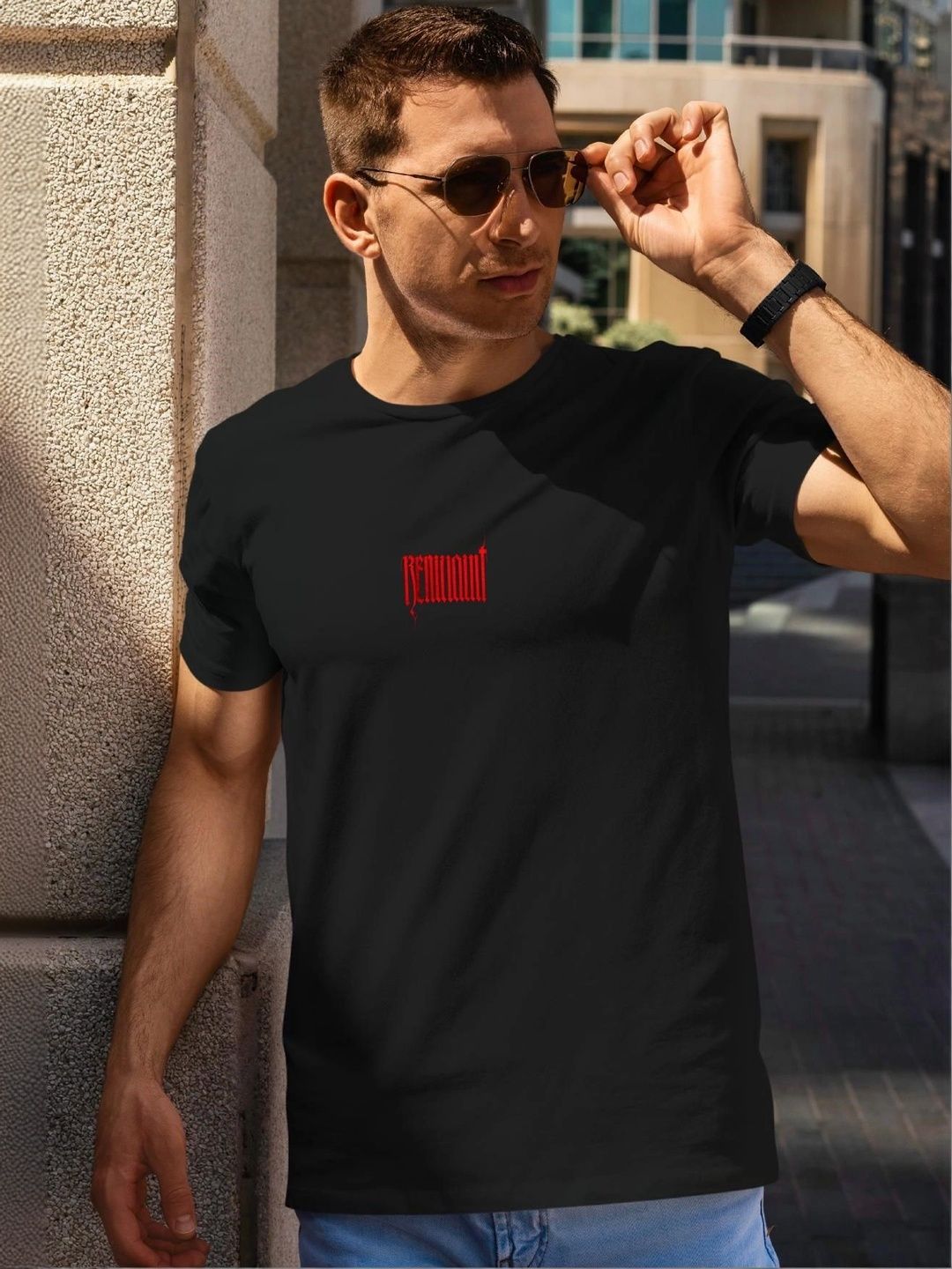 MERCHX Unisex Typography Printed T-shirt