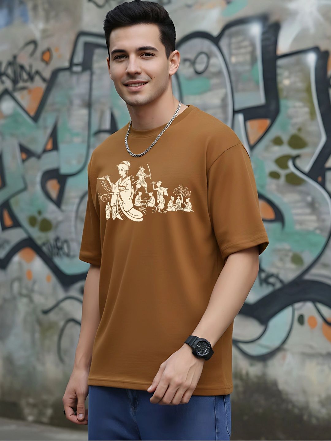 Moda Rapido Men Printed T-shirt