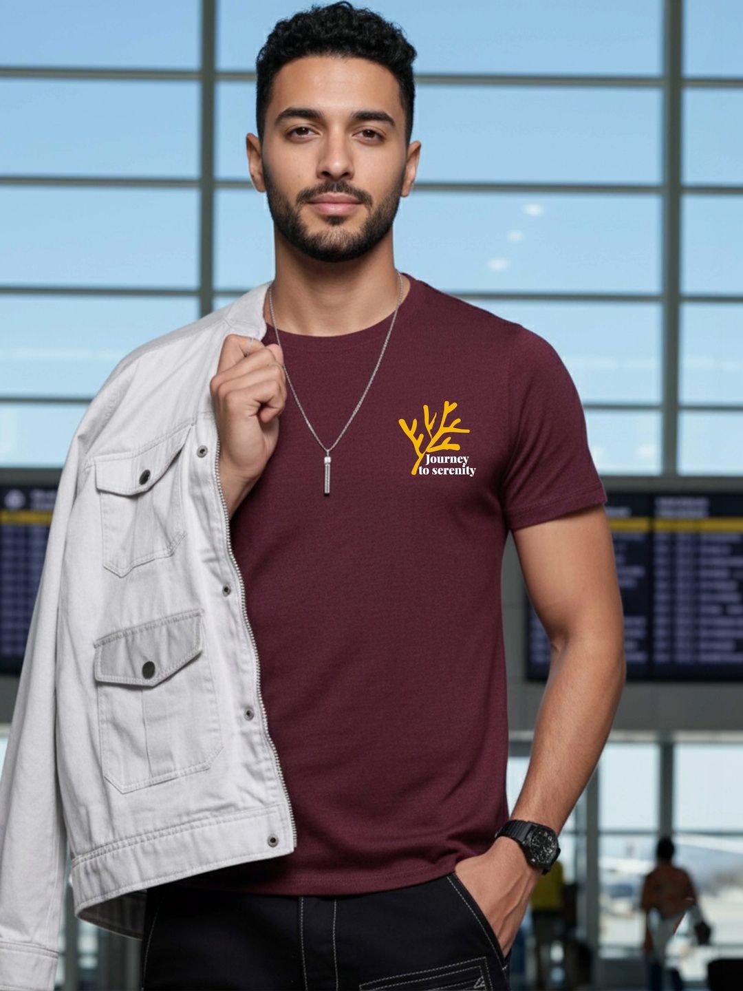Moda Rapido Men Typography Printed T-shirt