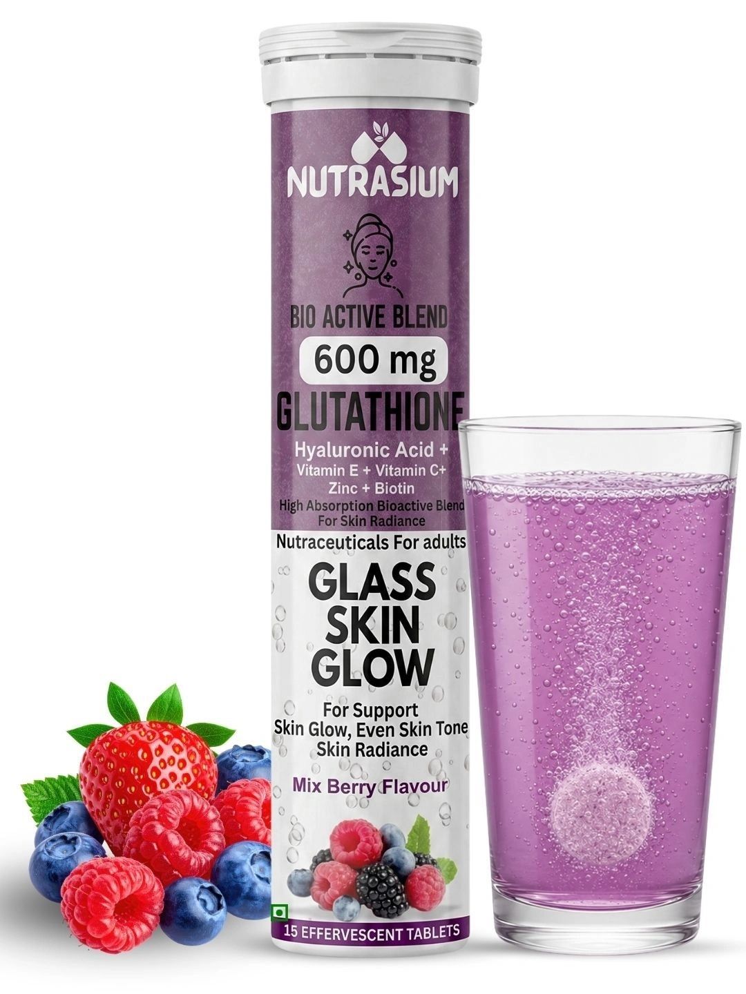 nutrasium l-glutathione 600 mg Buy Glutathione Effervescent Tablet Mixed Berry -15Pcs - Skin Supplements for Unisex 45294007 Vitamin C Cream