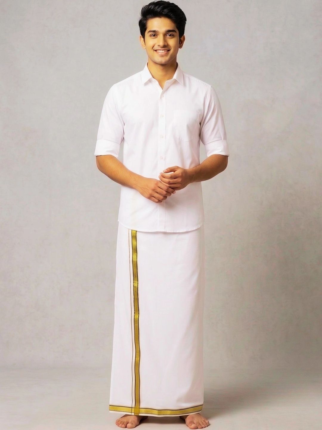 Banarasi Poshak Men Cotton Dhoti Dhotis
