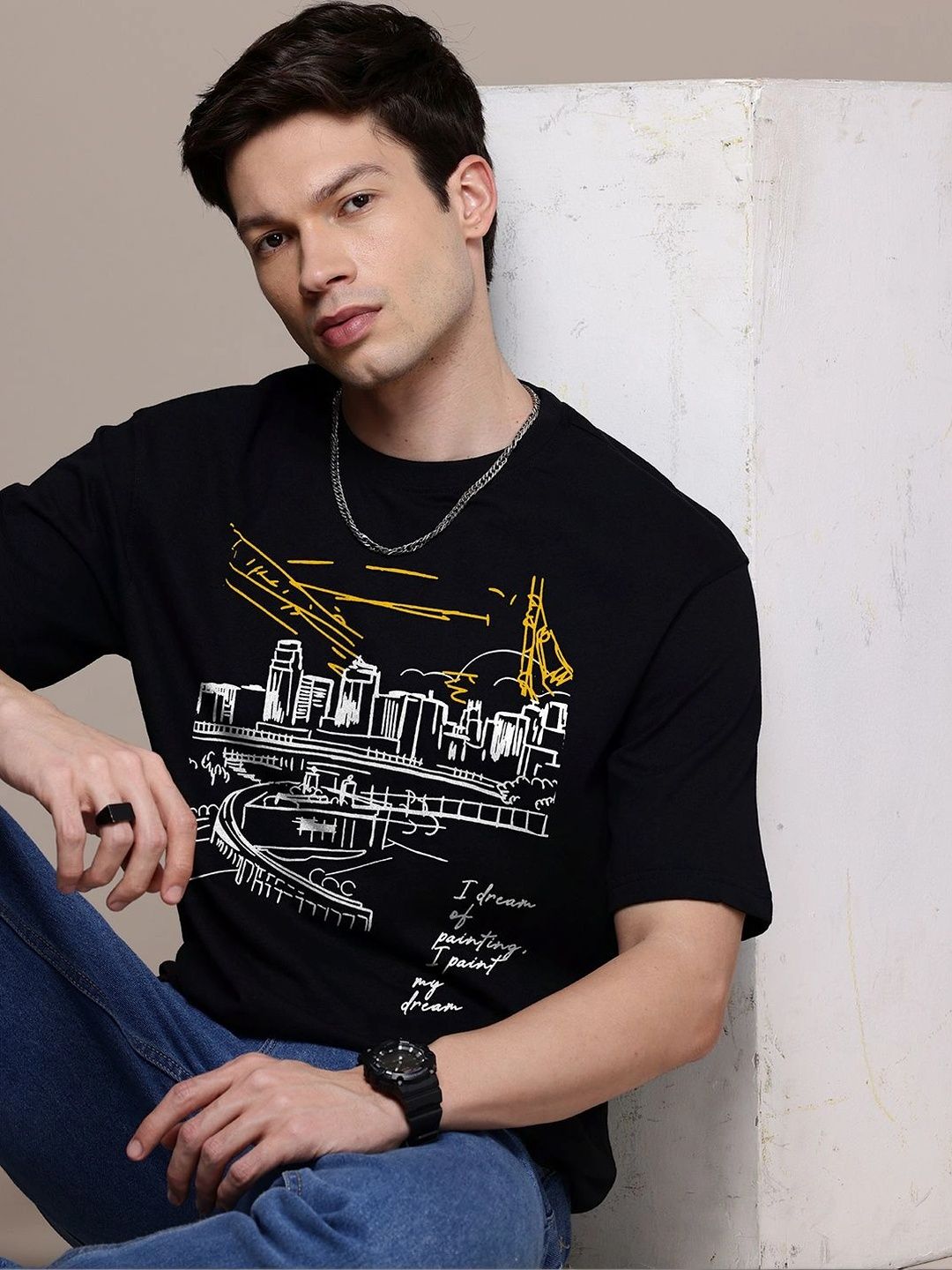 Moda Rapido Men Printed T-shirt