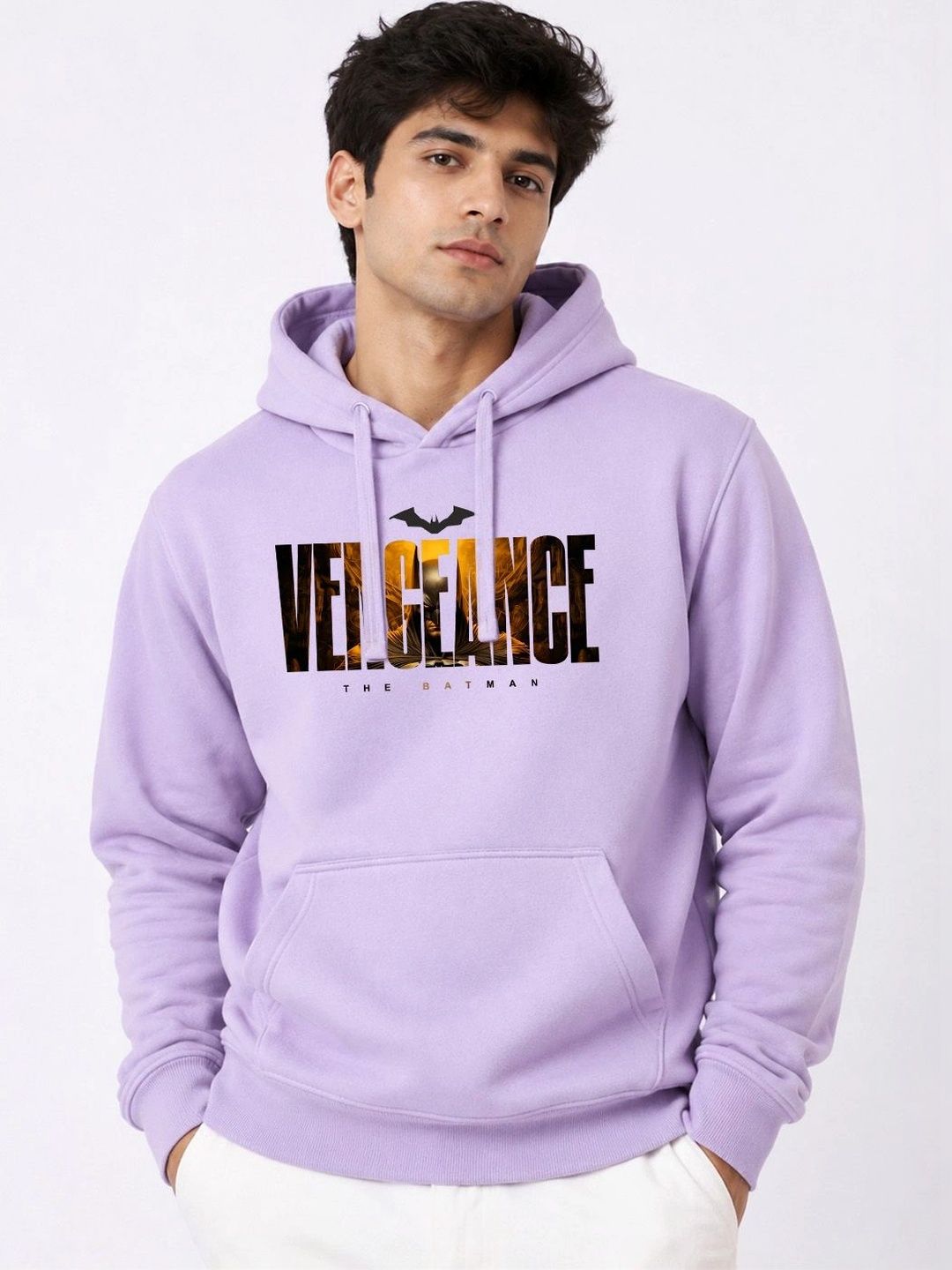 Moda Rapido X Organic Chics Men Printed Hooded Sweatshirt