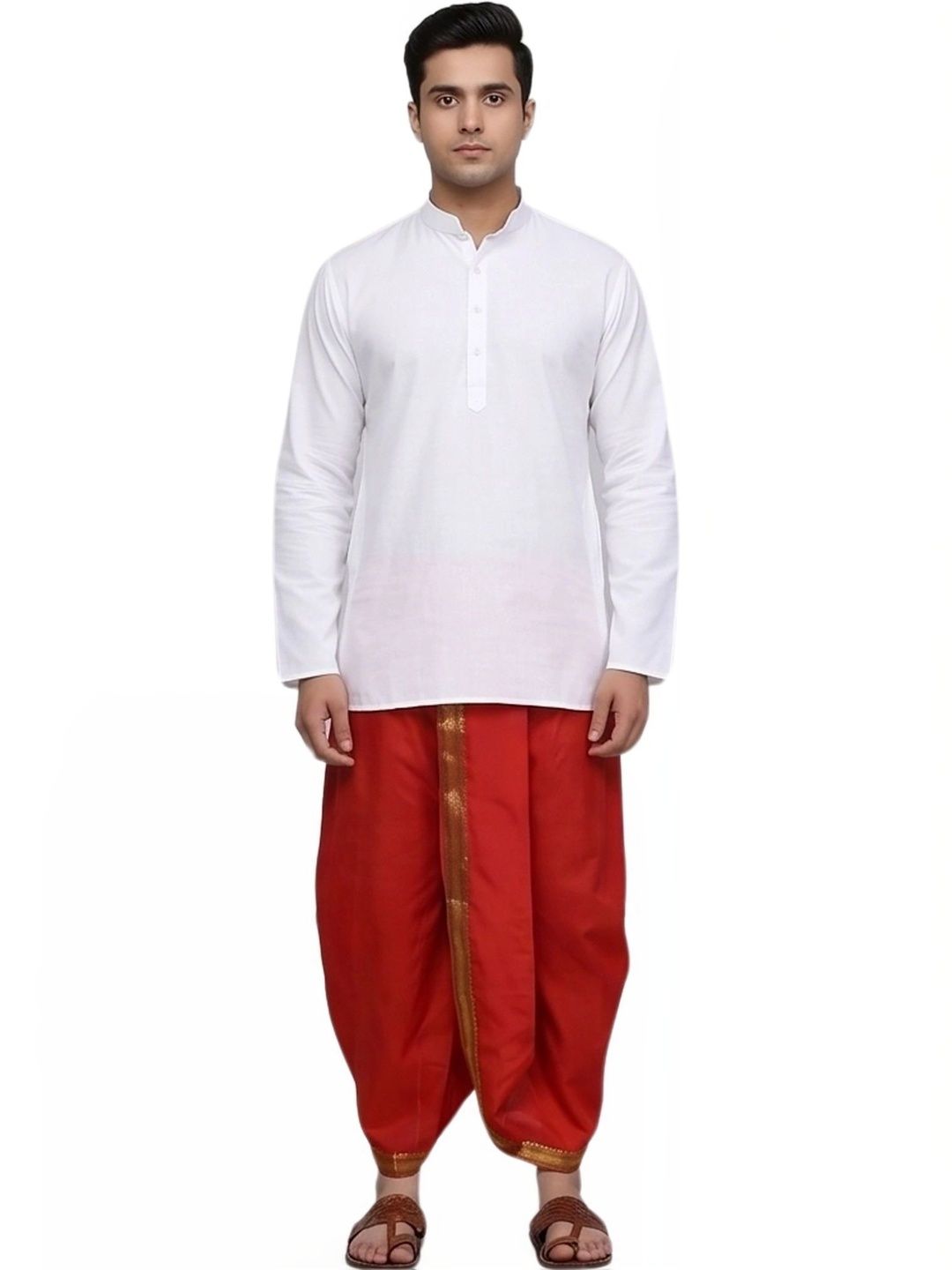 Banarasi Poshak Men Silk Dhoti Dhotis