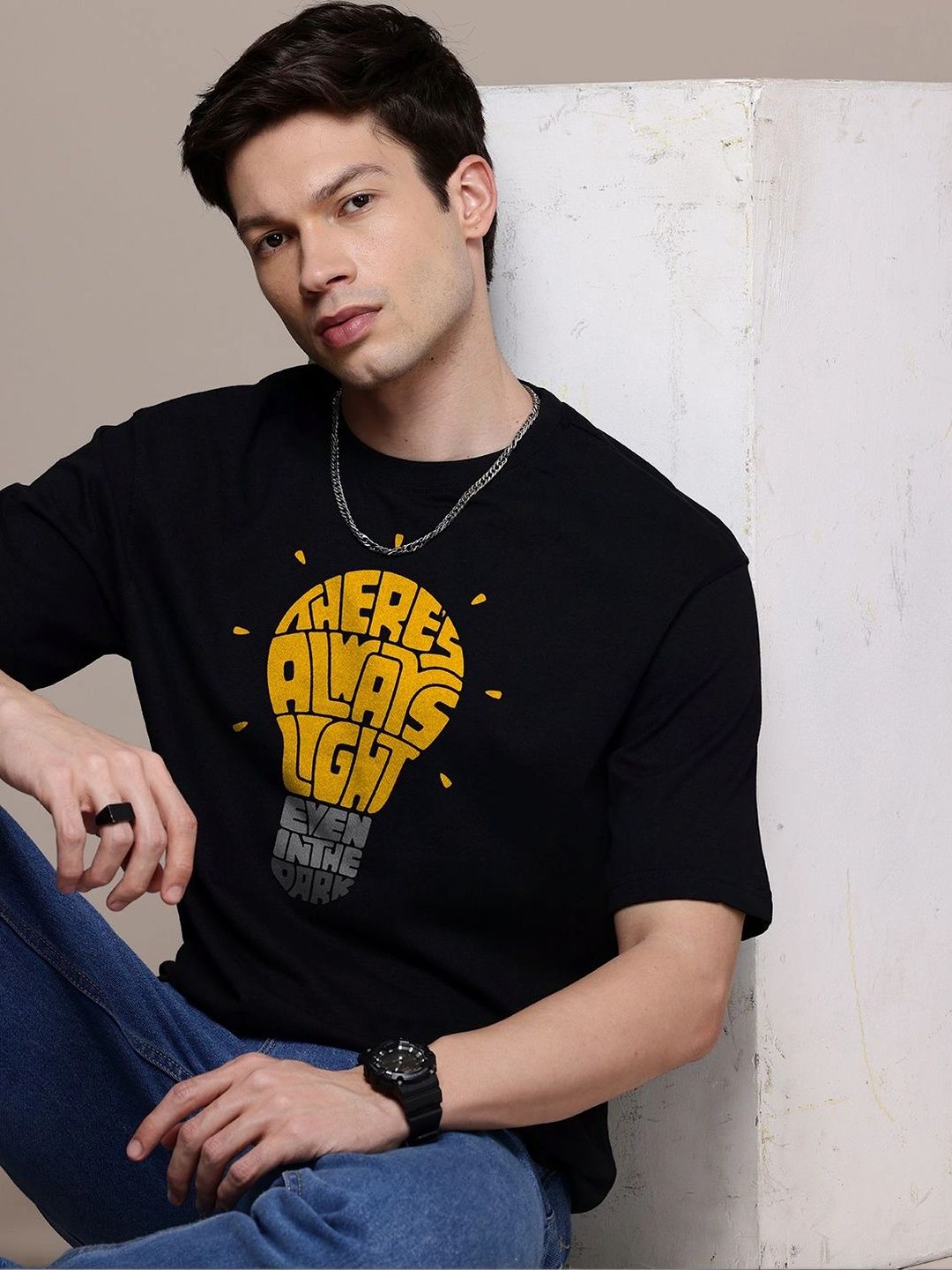 Moda Rapido Men Typography Printed T-shirt