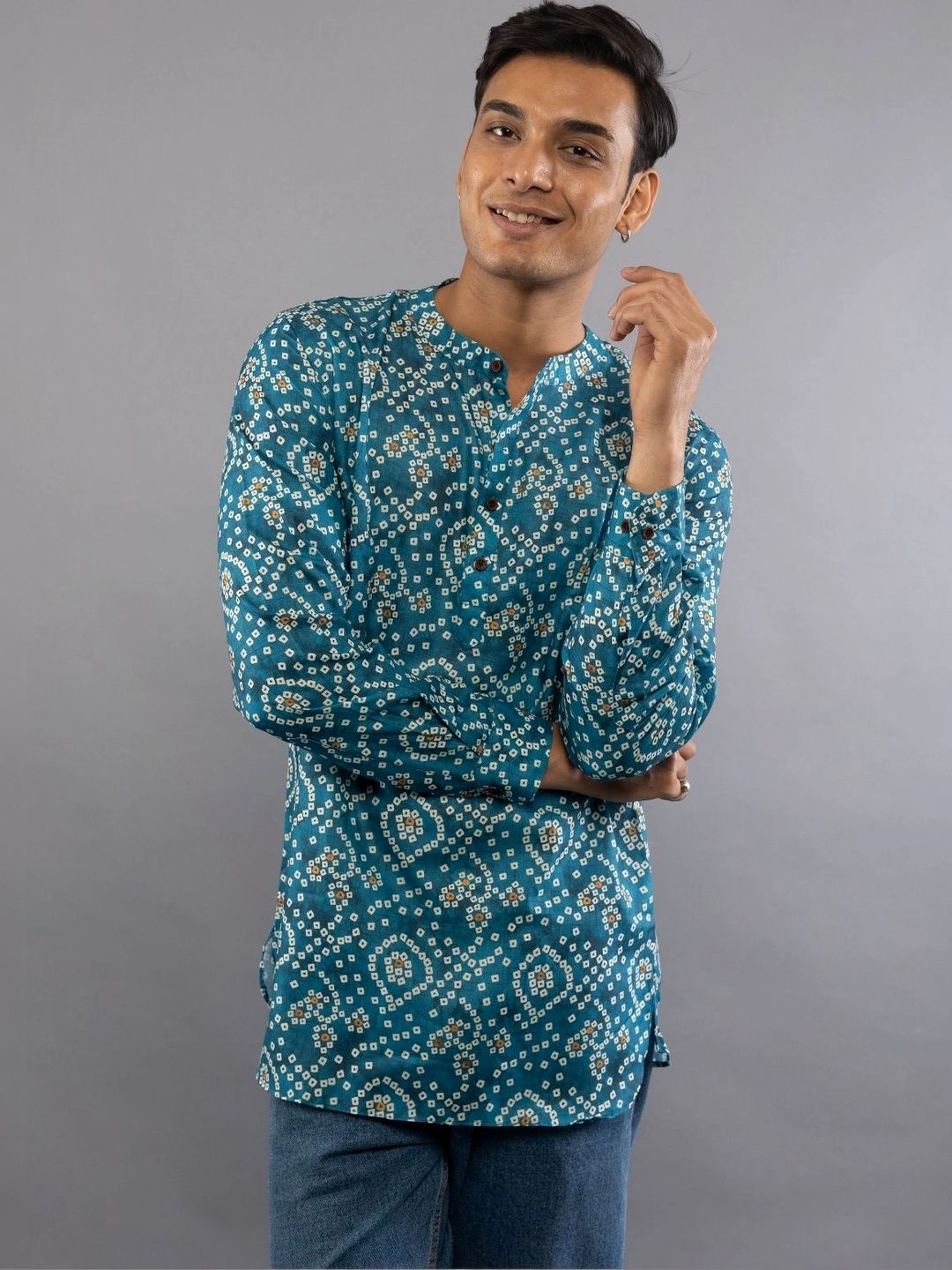 Vallengud Men Ethnic Motifs Printed Slim Fit Kurta