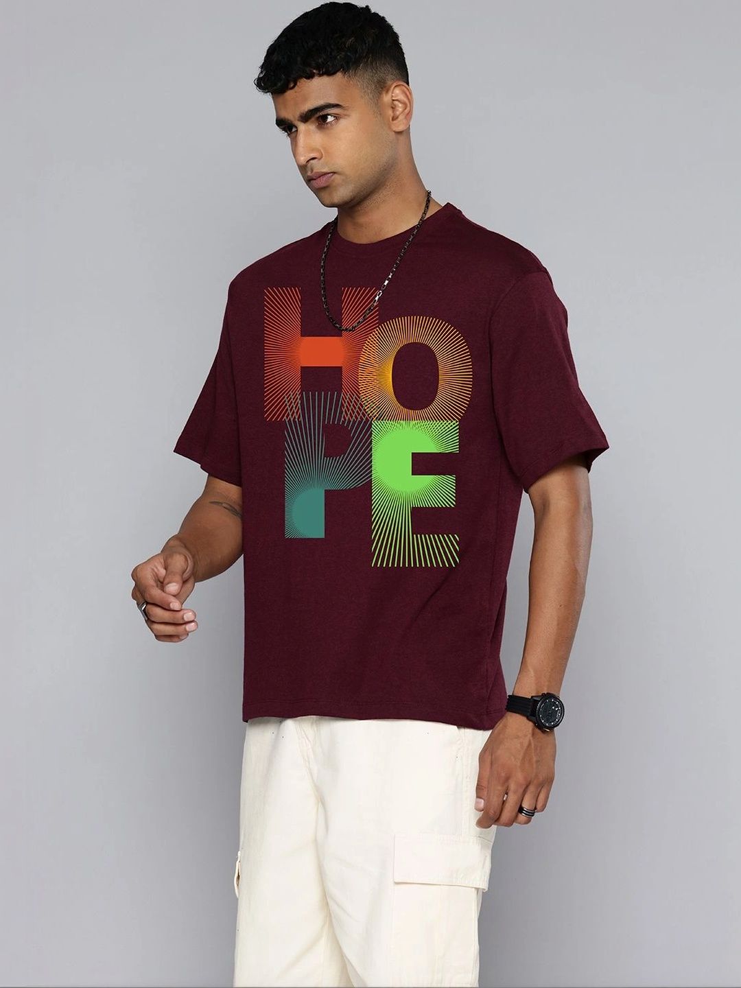 Moda Rapido Men Typography Printed T-shirt