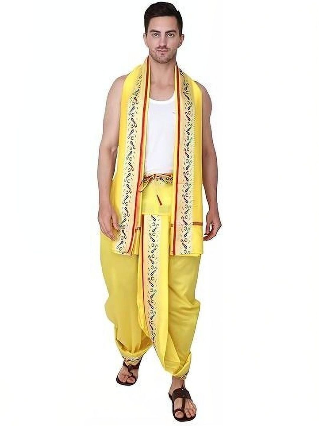 Banarasi Poshak Men Embroidered Silk Dhoti Dhotis