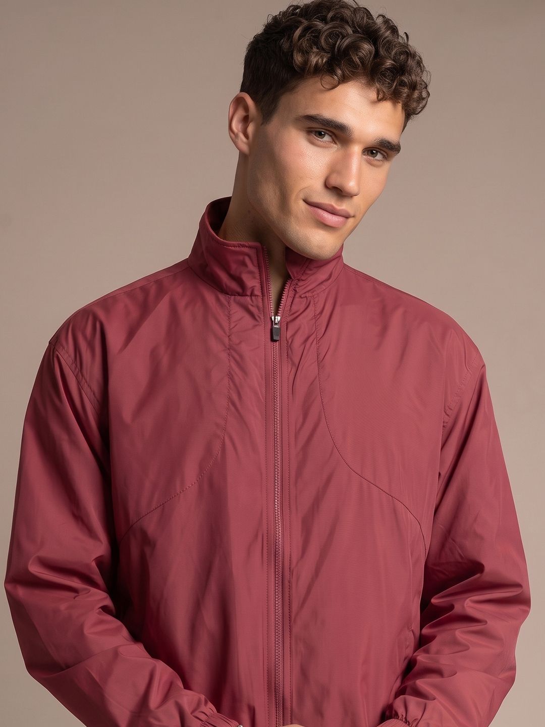 glitchez Oversized Fit Windcheater Tailored Jacket
