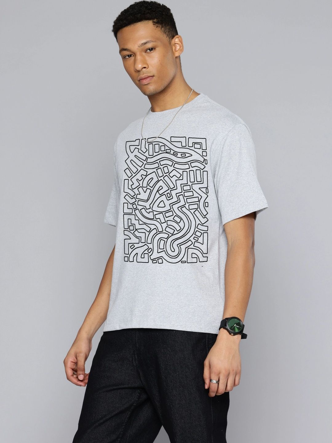 Moda Rapido Men Printed T-shirt