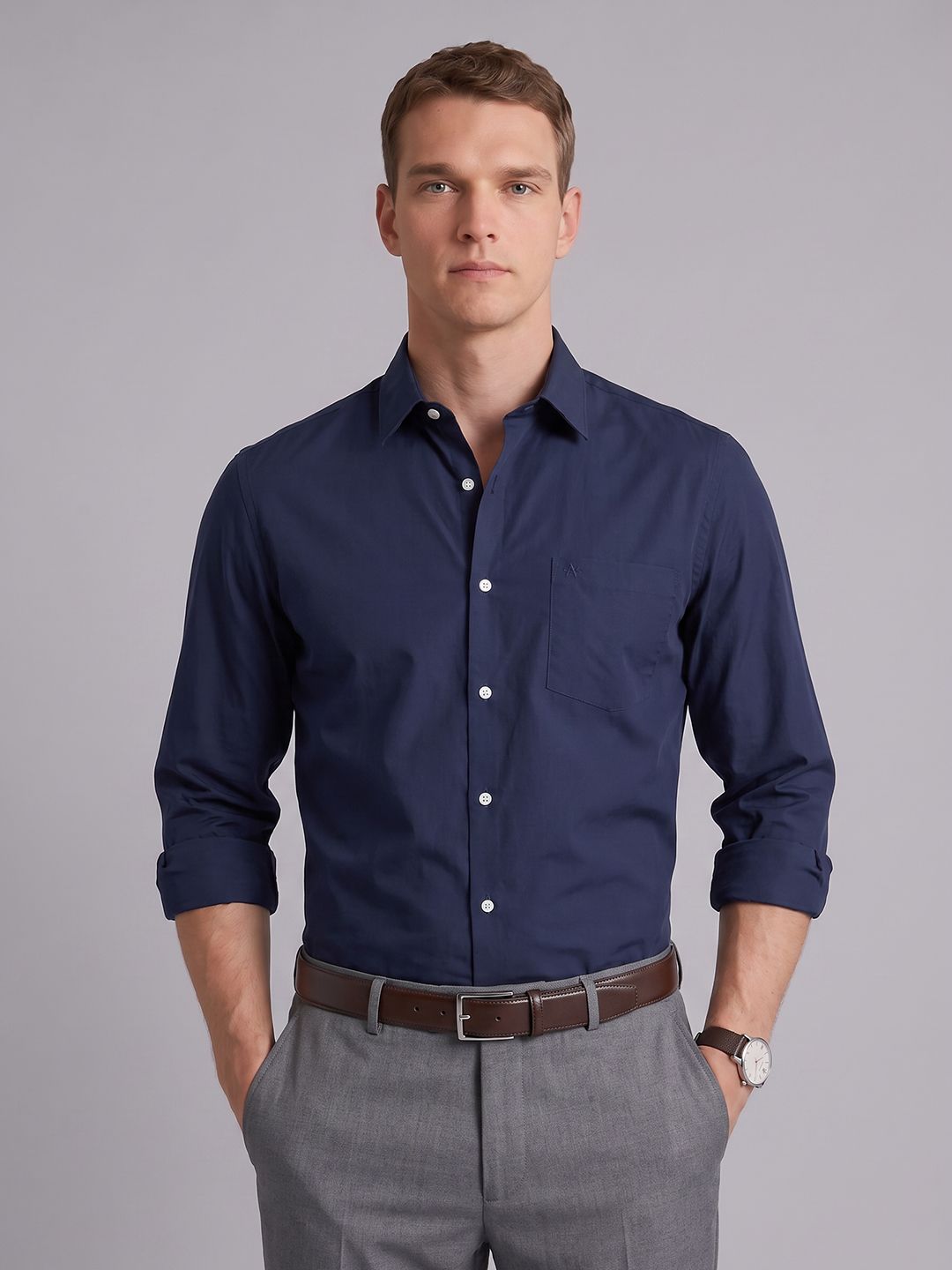 Arrow Manhattan Slim Fit Pure Cotton Formal Shirt