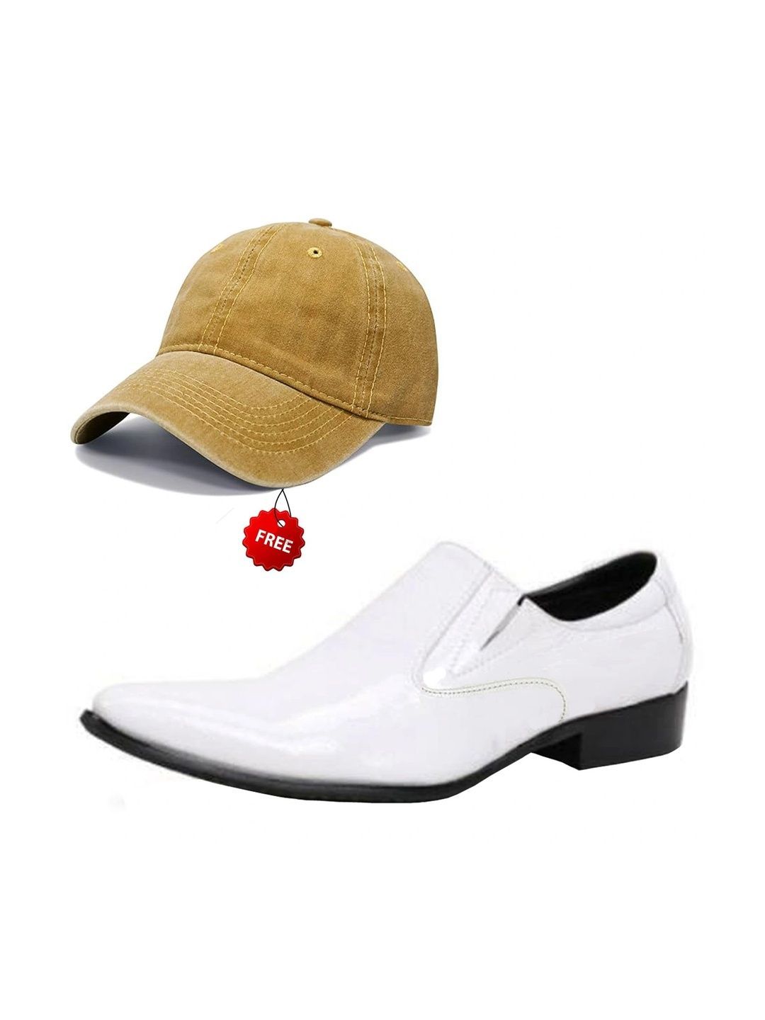 Vitoria Men Pointed Toe Slip-On Formal Shoes With Cap