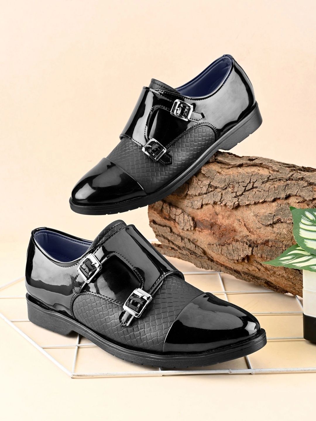 Killer Men Leather Formal Monk Shoes