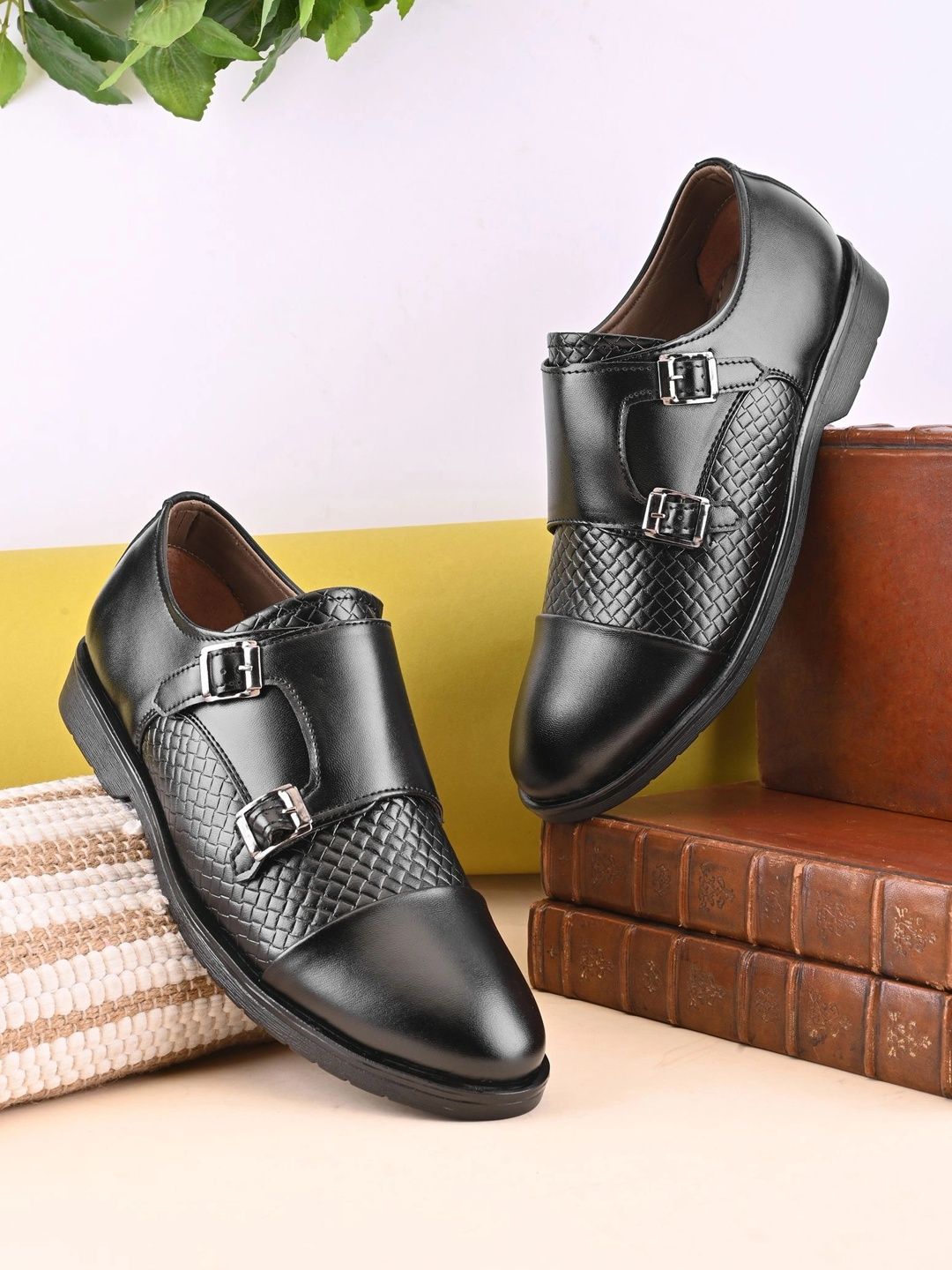 Killer Men Leather Formal Monk Shoes