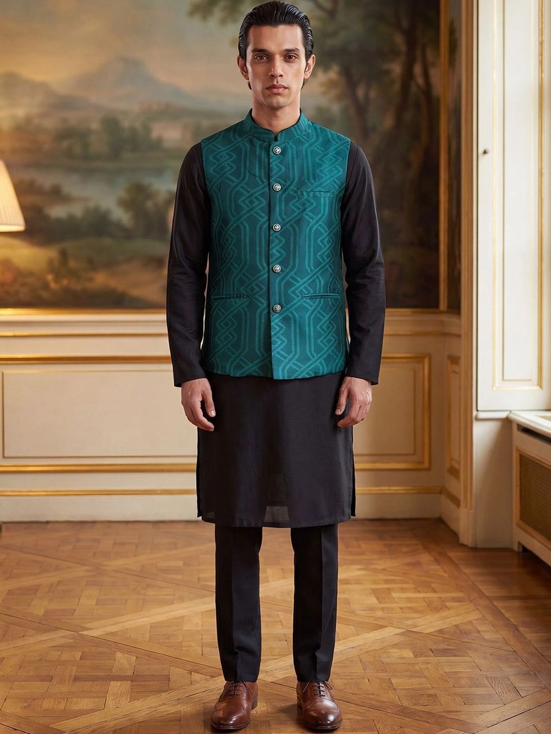 House of Pataudi Jacquard Woven Design Koti
