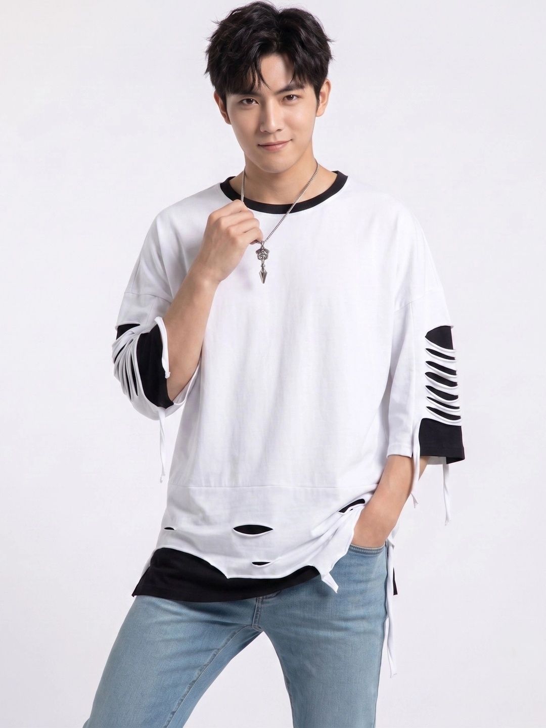 A2R FASHION Men Colourblocked T-shirt