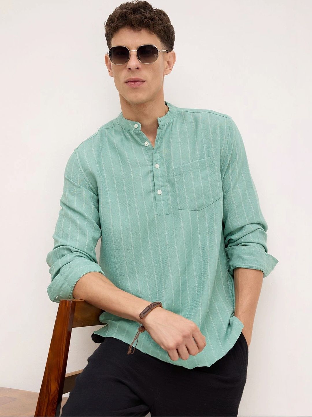 VASTRADO Men Striped Kurta