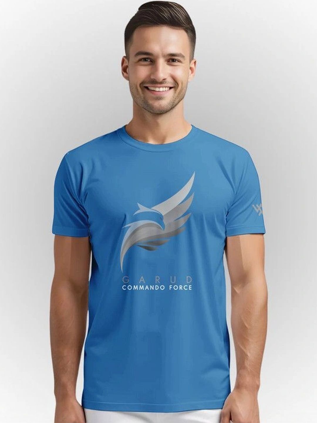 Warrior World Men Printed Pure Cotton T-shirt