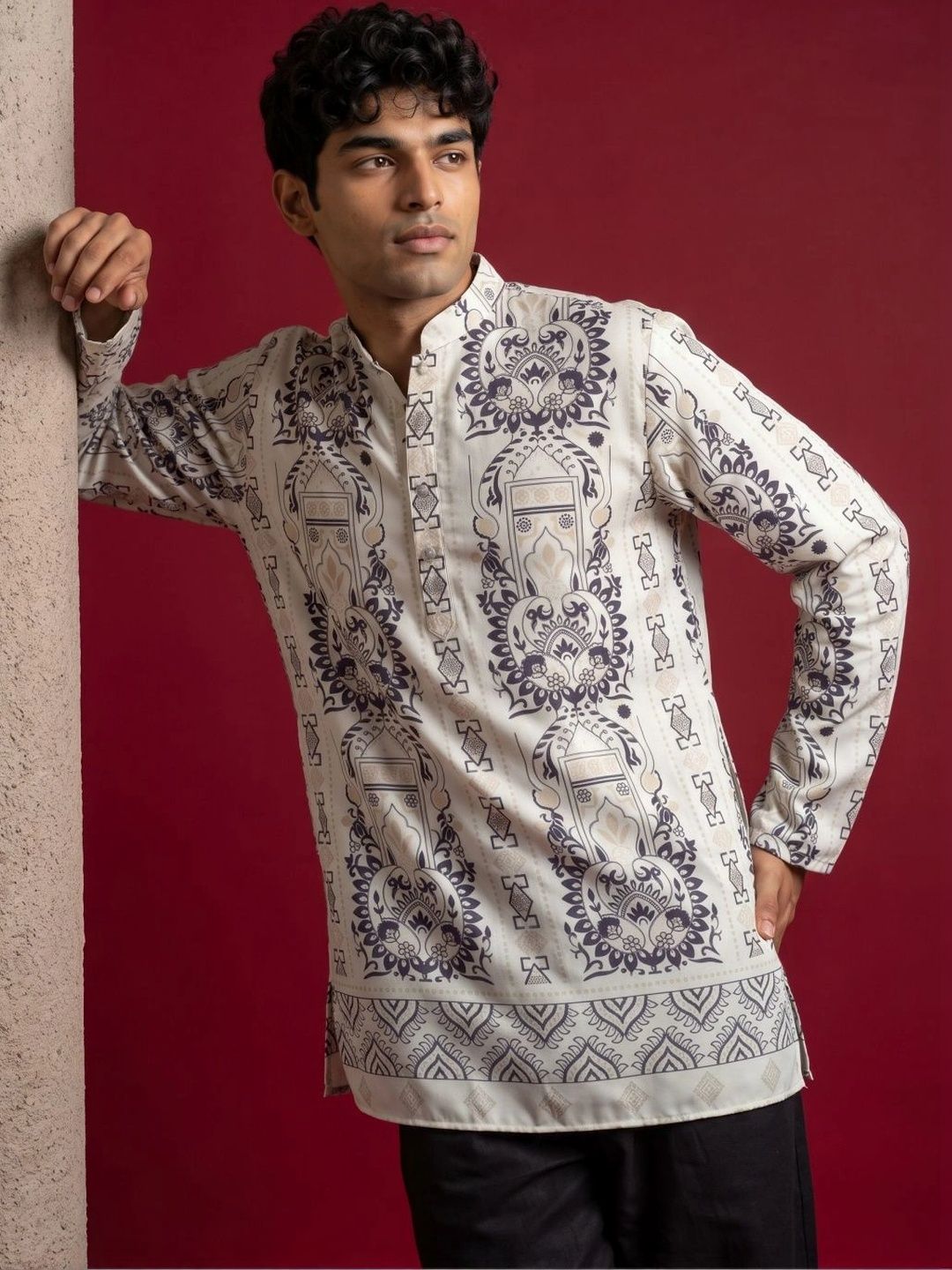 Jompers Men Ethnic Motifs Printed Kurta