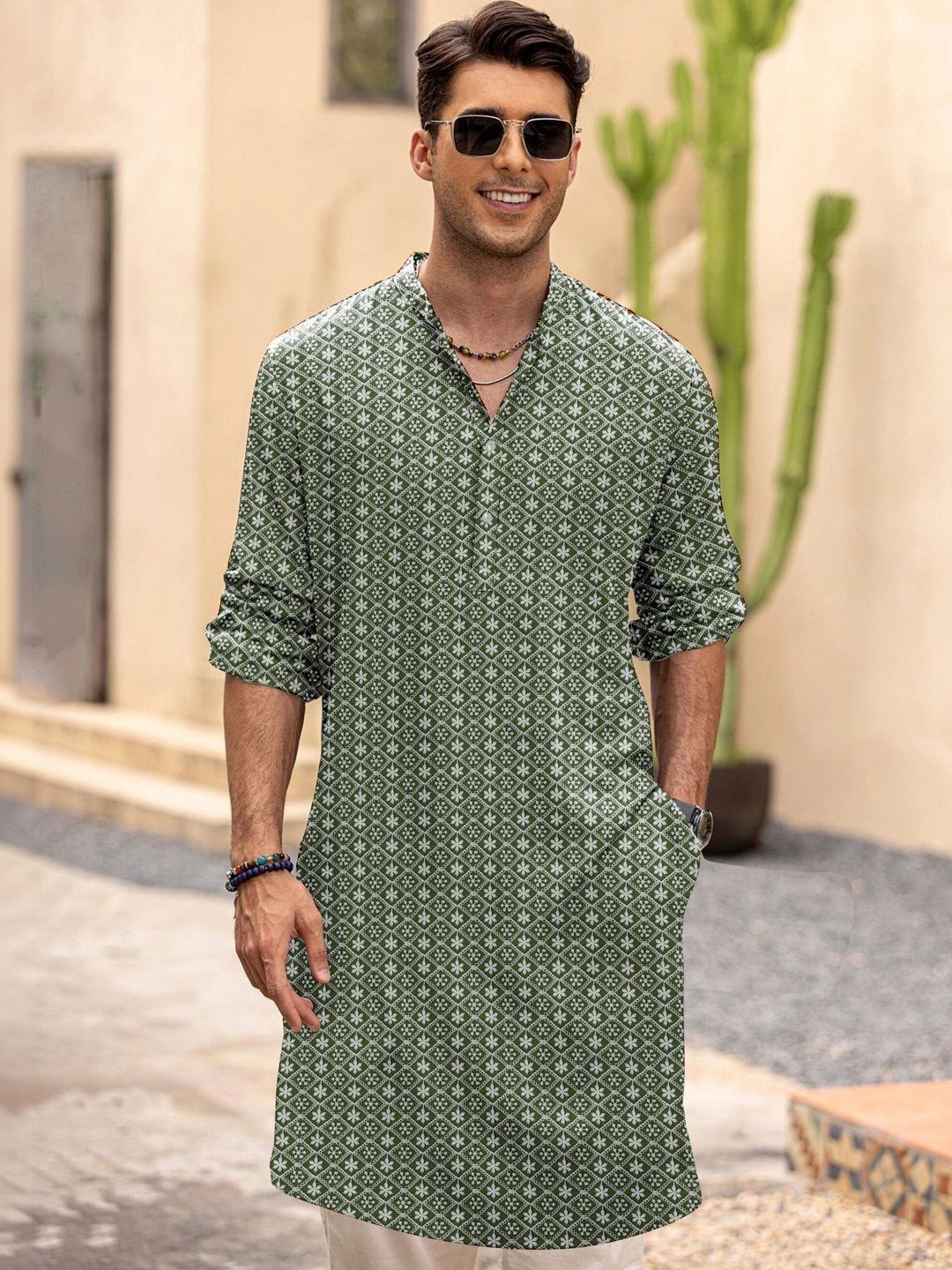 Anouk Men Ethnic Motifs Embroidery Kurta