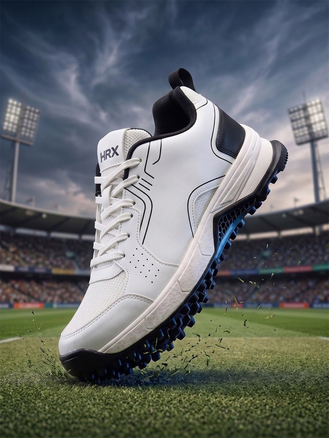 HRX by Hrithik Roshan Men Mesh Cricket Non-Marking Shoes