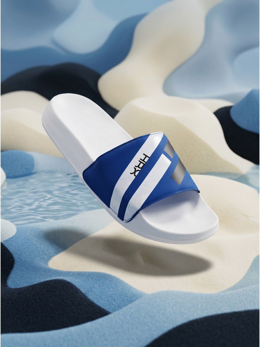 HRX by Hrithik Roshan Men Striped Printed Sliders