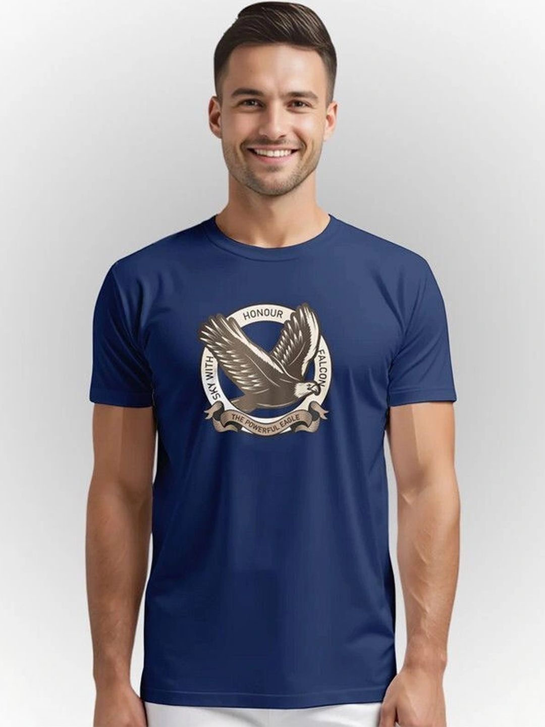 Warrior World Men Printed Pure Cotton T-shirt