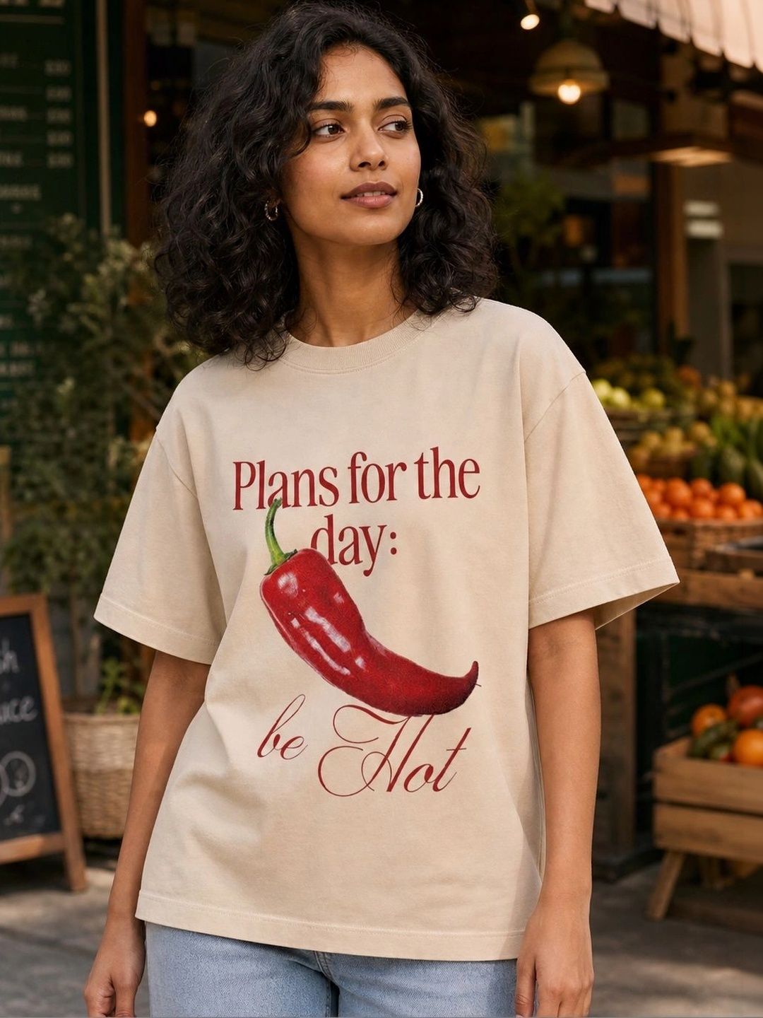 TeeVybe Women Printed T-shirt