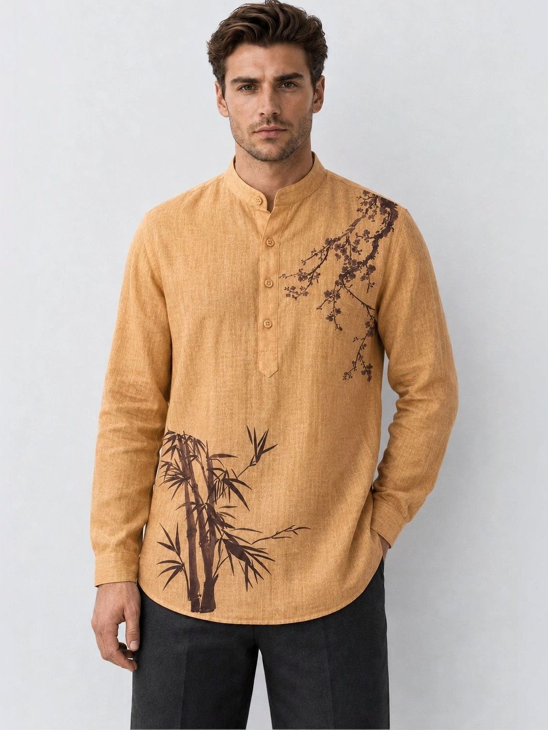 Anouk Men Floral Printed Kurta