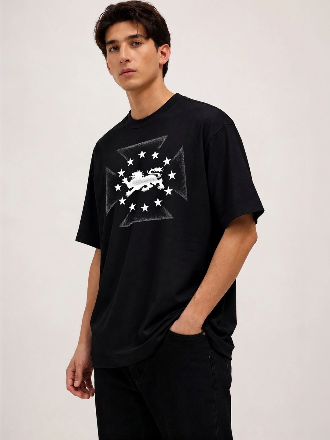 Moda rapido X TOGS & TERRE Men Printed Organic Cotton Blend T-shirt