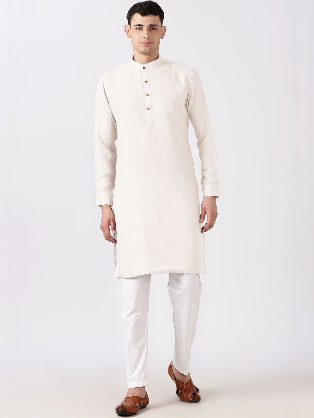 Anouk Men Cotton Linen Kurta