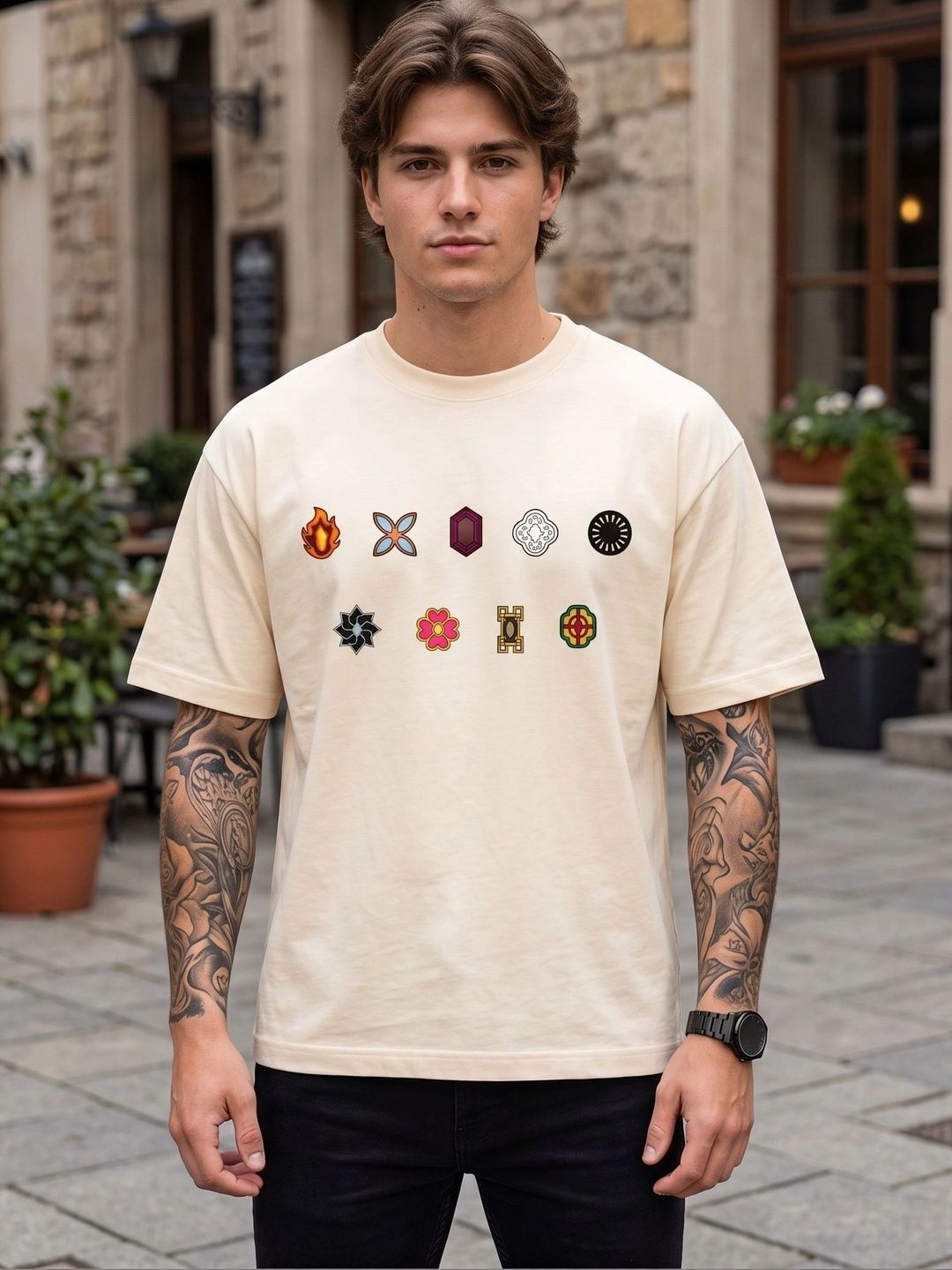 Moda Rapido Men Printed T-shirt