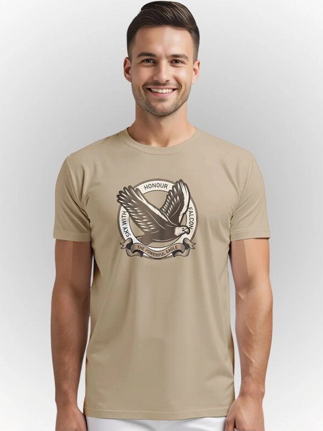 Warrior World Men Printed Pure Cotton T-shirt