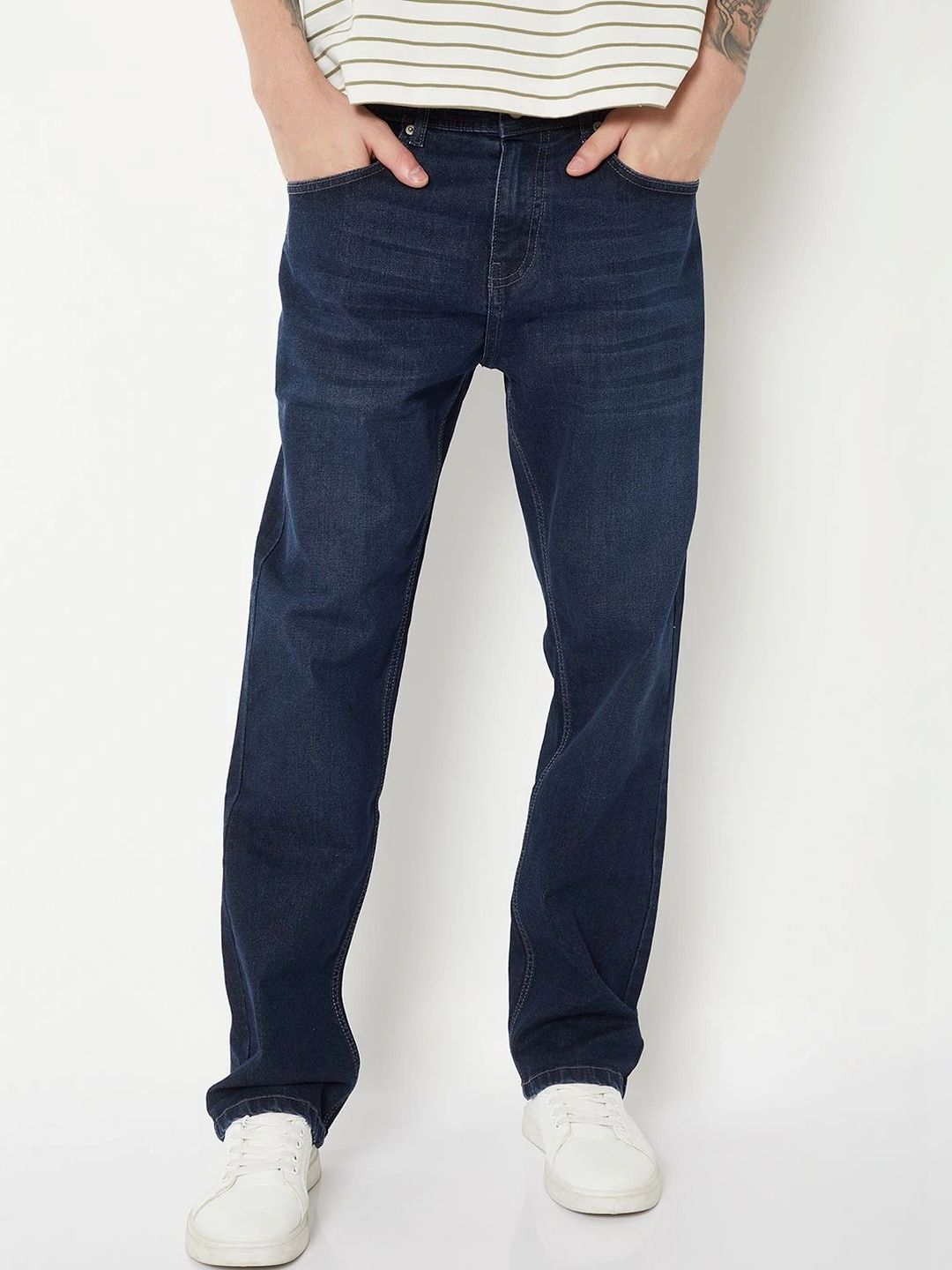 max Men Regular Fit Mid-Rise Stretchable Jeans