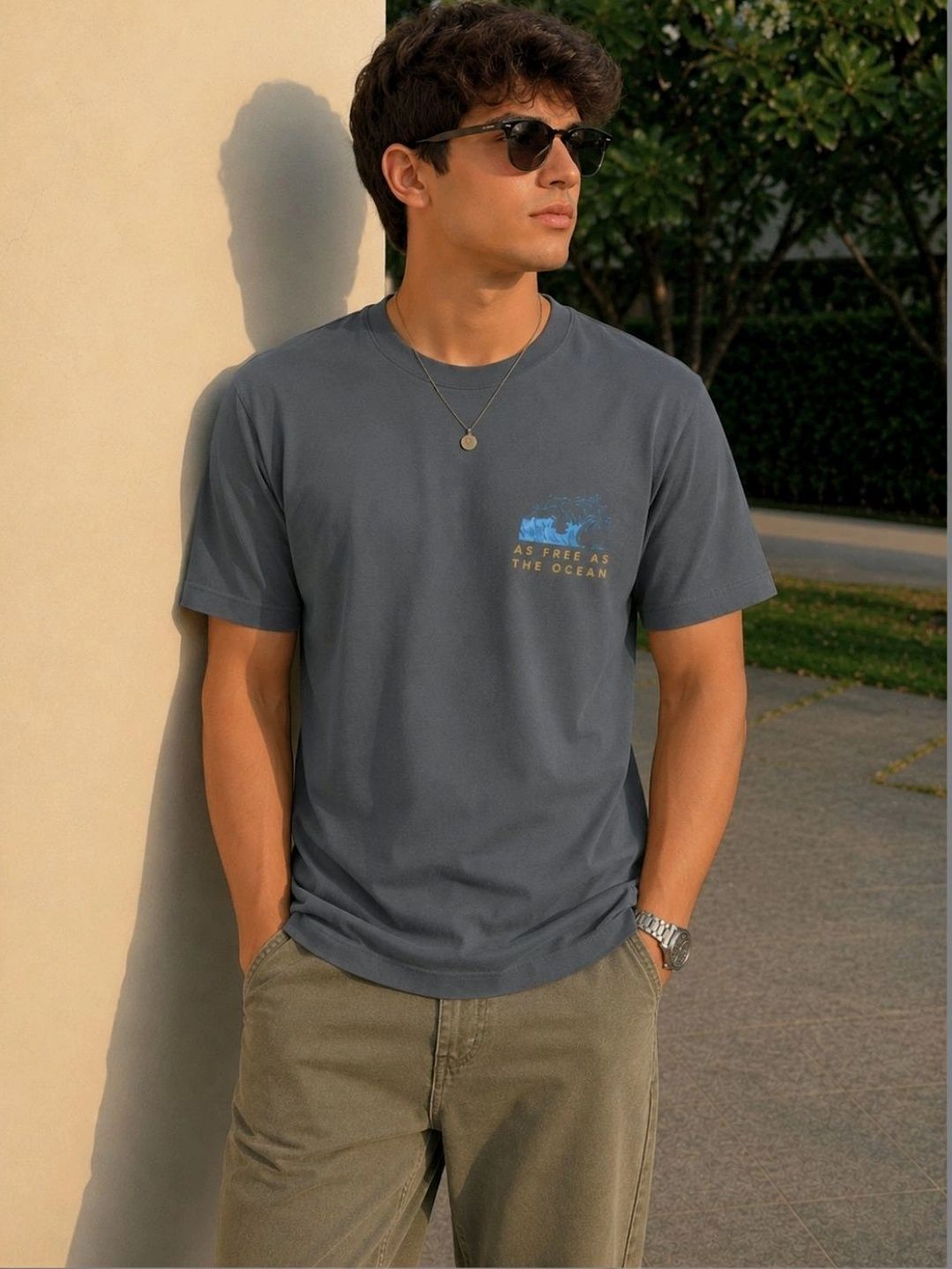 Rigo Men Typography Printed T-shirt