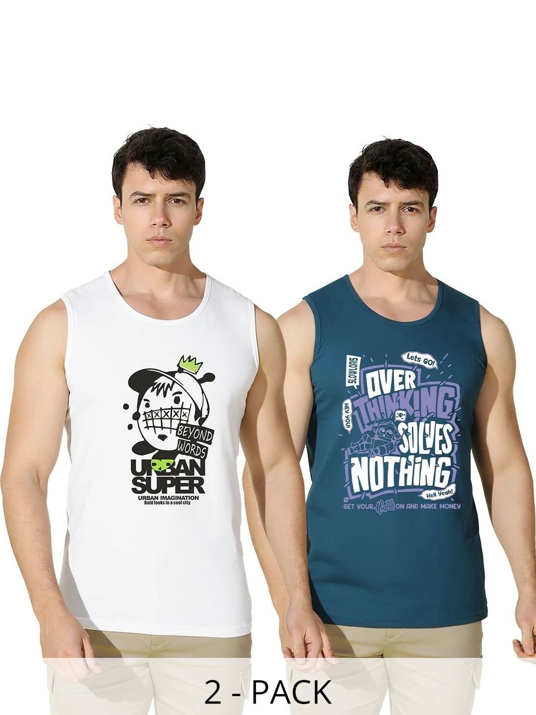 SLOWLORIS Men 2 Printed T-shirt