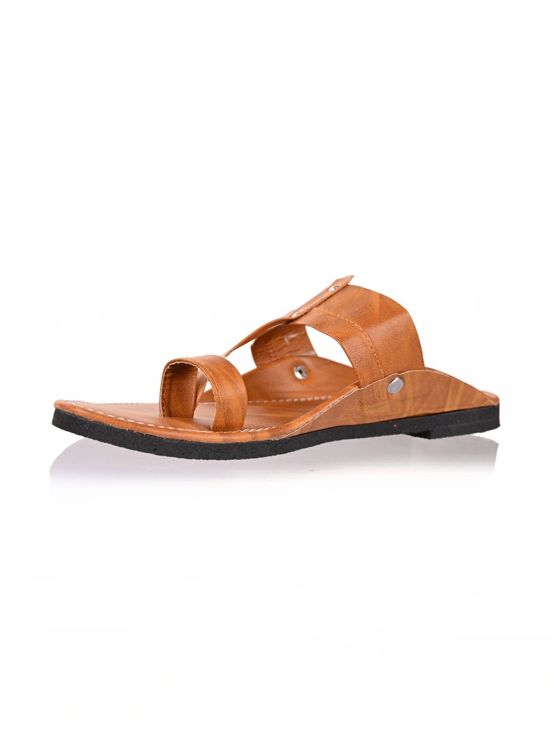 Aristitch Men Comfort Toe Ring Strap Chappal with Stud Detailing