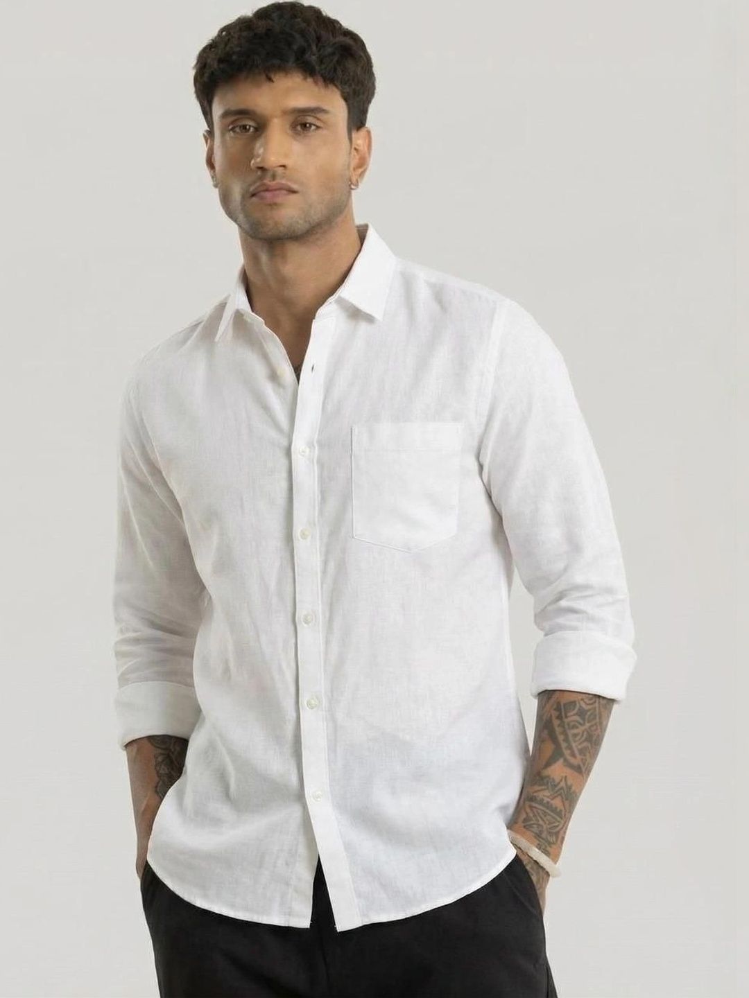 NEW-18 Men Standard Casual Shirt